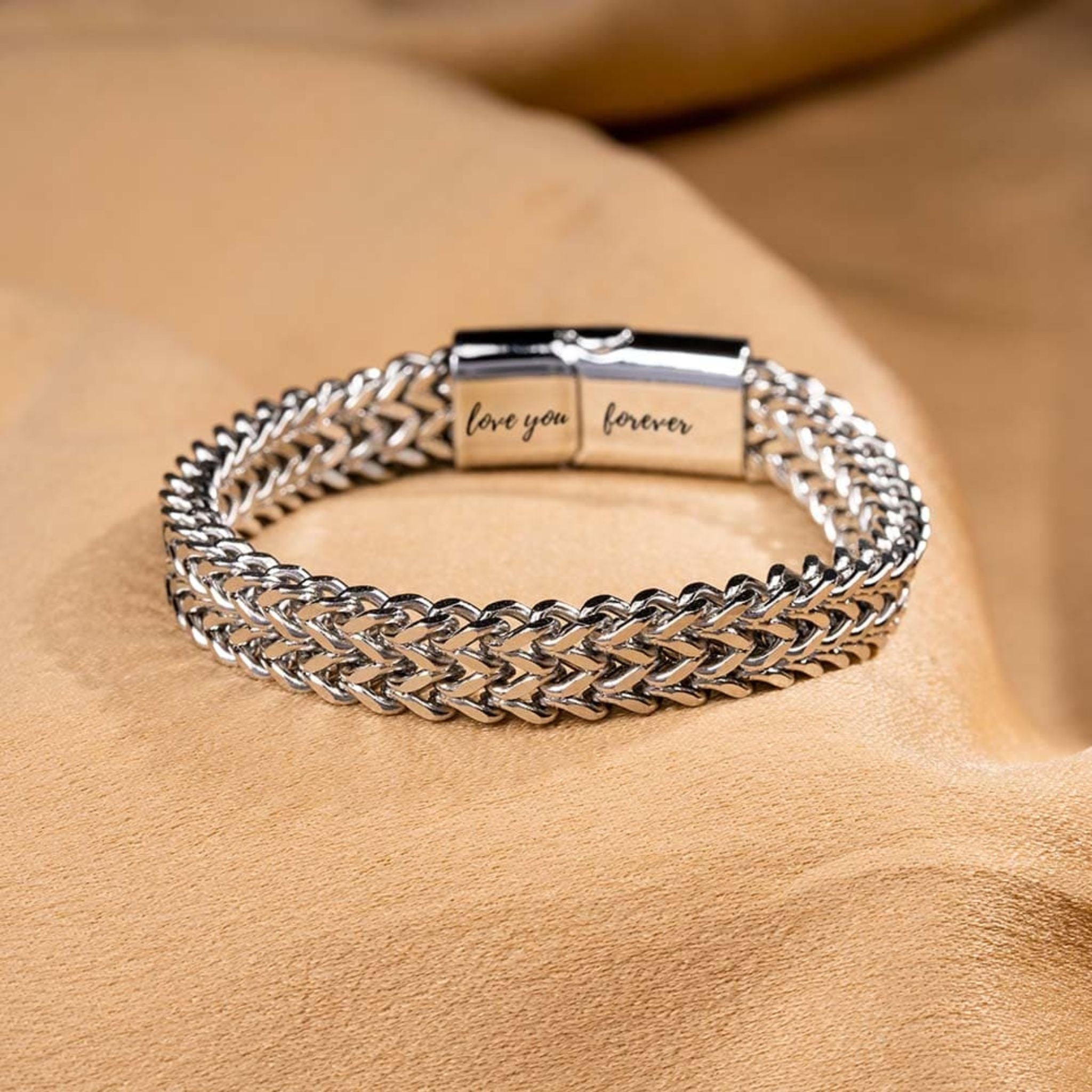 A Mio Figlio - Uniti Per Sempre | Braccialetto a Catena